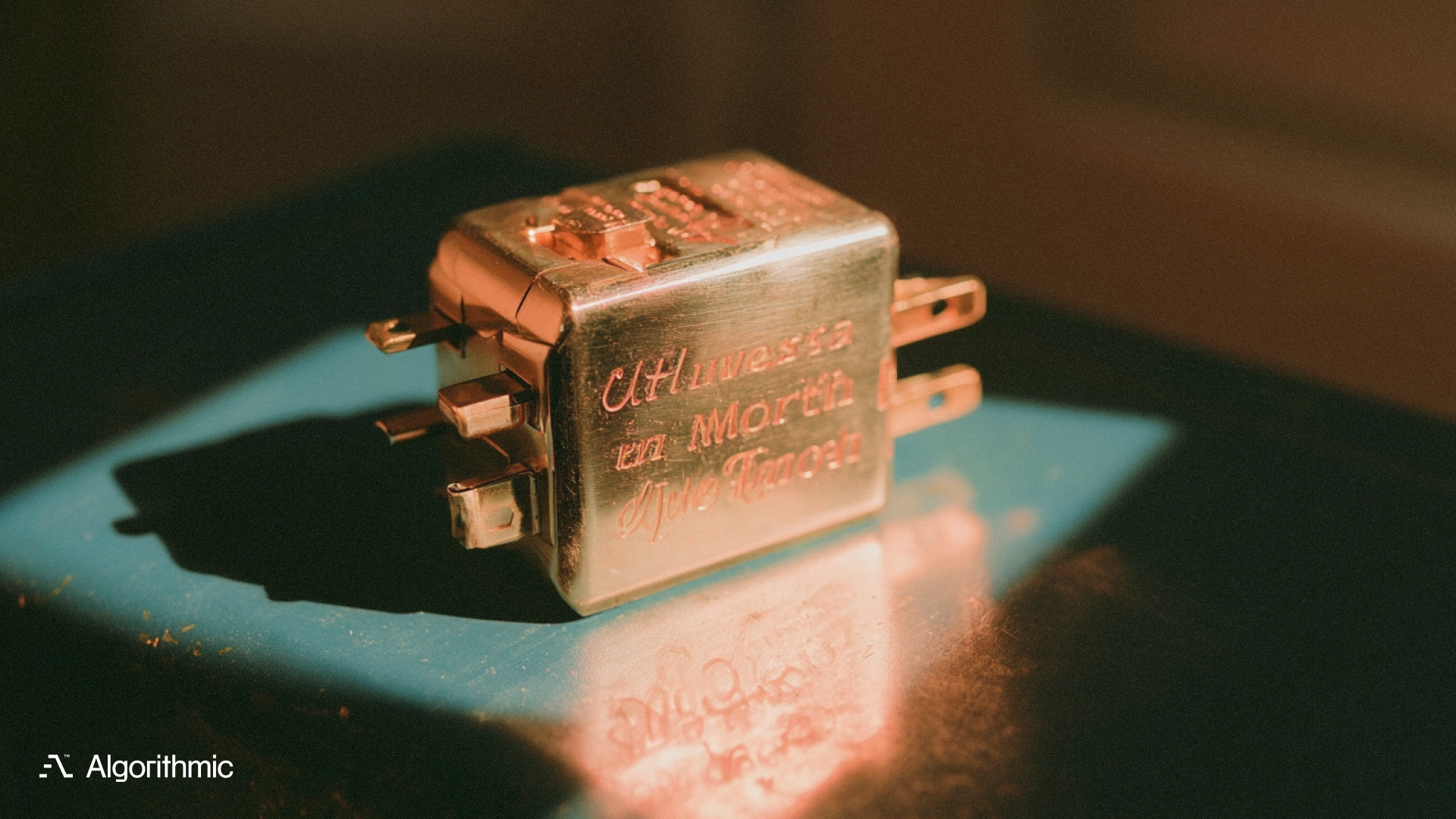 Brass universal travel adapter with multiple plug types, illustrating AI vendor lock-in and LLM API migration paths.