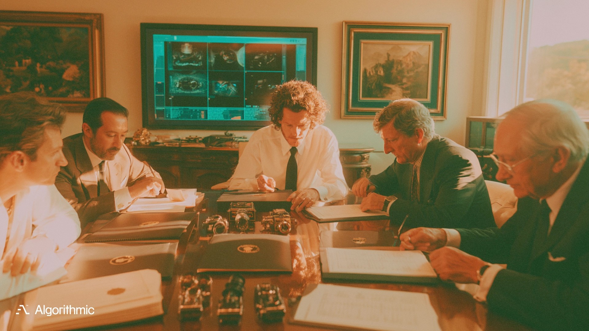 Enterprise team reviewing camera provenance, dataset rights, and audit evidence for computer vision procurement.