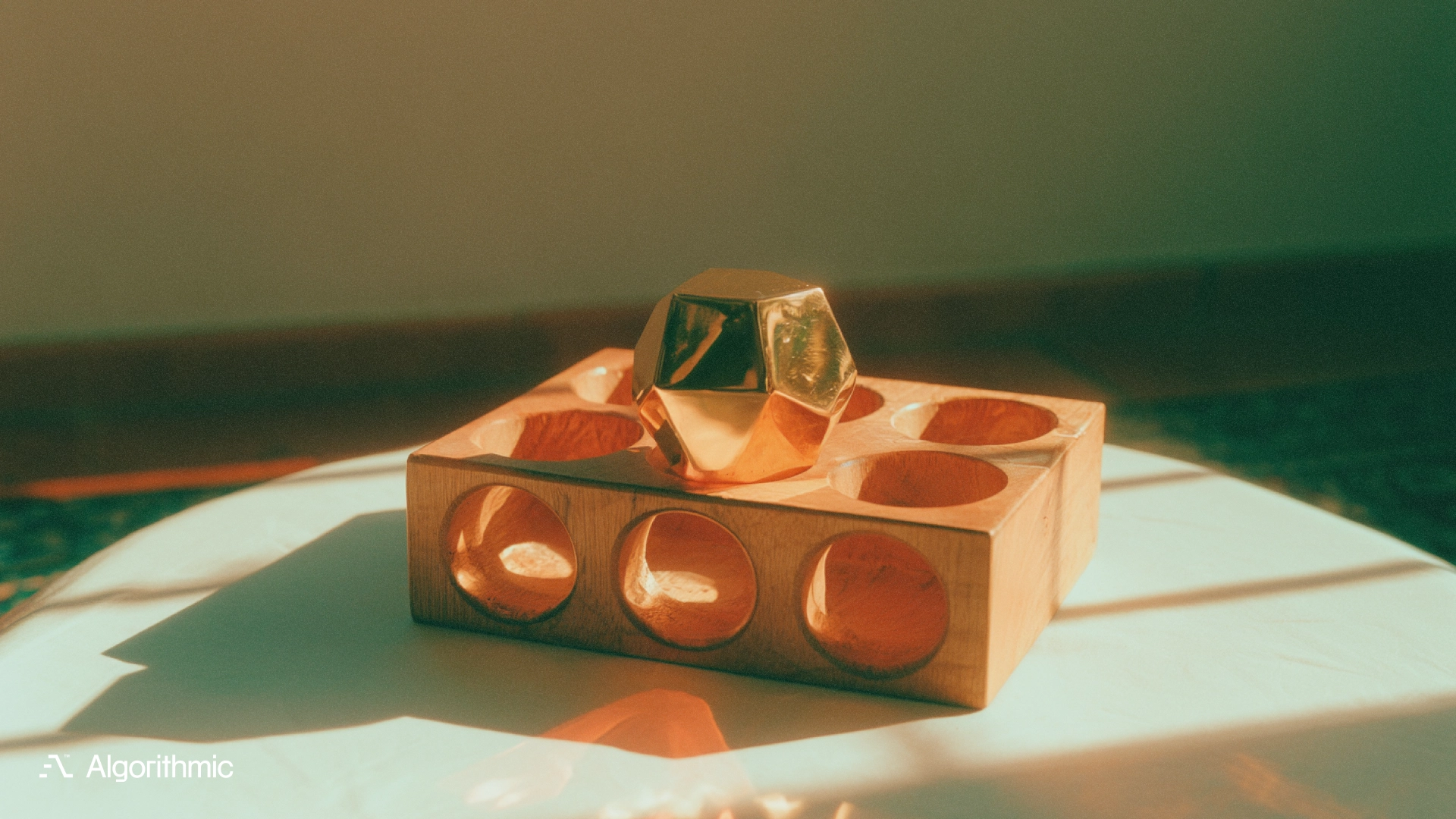 A brass block fitting a wooden shape-sorter, illustrating LLM integration patterns that enforce typed contracts on model output.