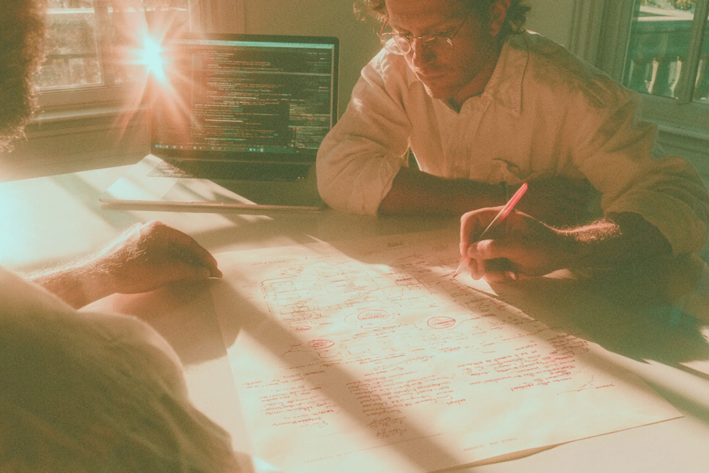 Senior engineers conducting an independent technical due diligence review of a software system