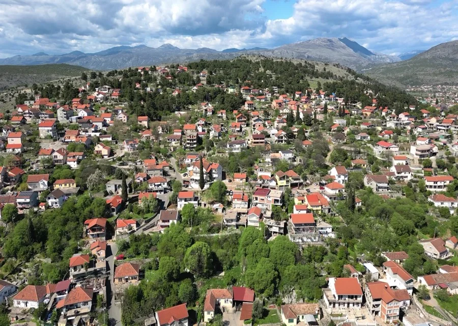 Aerial view of Podgorica, Montenegro